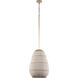 Zanzibar 3 Light 16 inch Soft Gold Pendant Ceiling Light