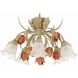 Southport 5 Light 22 inch Sage Rose Semi Flush Ceiling Light
