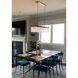 Emory 6 Light 49 inch Modern Gold Linear Chandelier Ceiling Light