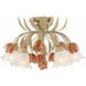 Southport 5 Light 22 inch Sage Rose Semi Flush Ceiling Light