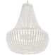 Rylee 6 Light 18.75 inch Matte White Chandelier Ceiling Light