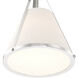 Fulton 1 Light 9.25 inch Polished Nickel Semi Flush Ceiling Light