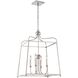 Sylvan 4 Light 21.5 inch Polished Nickel Chandelier Ceiling Light