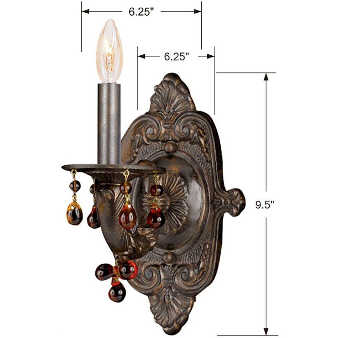 Paris Market 1 Light 6.25 inch Venetian Bronze Sconce Wall Light in Amber