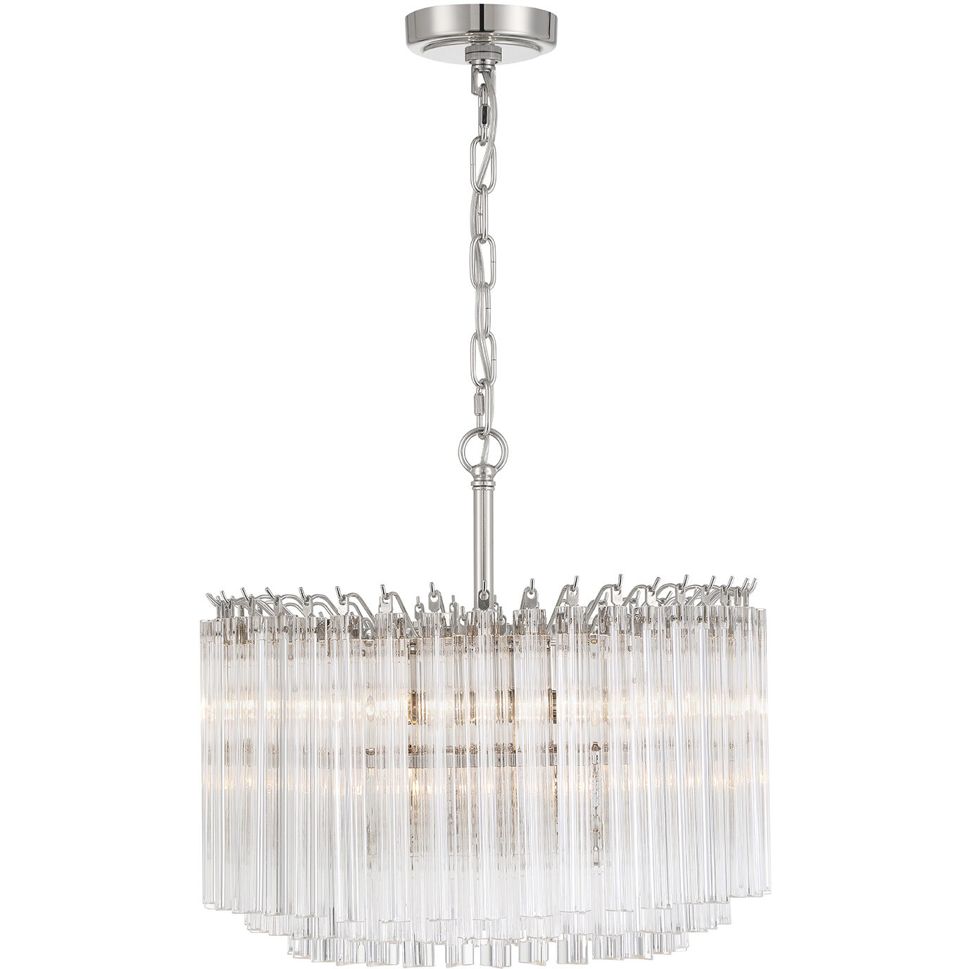 Lofton 5 Light 18 inch Polished Nickel Chandelier Ceiling Light