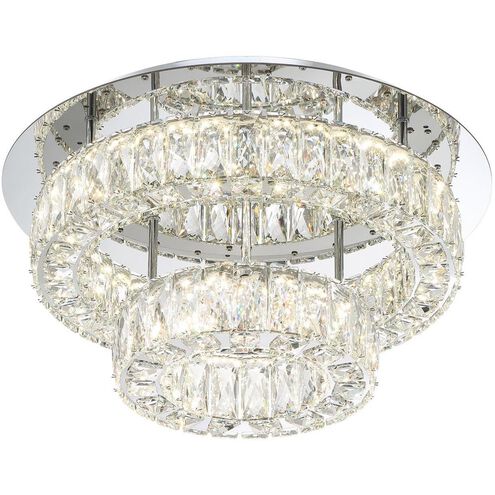 Kinsley 1 Light 20 inch Polished Chrome Flush Mount Ceiling Light