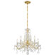 Maria Theresa 5 Light 20 inch Gold Chandelier Ceiling Light in Clear Hand Cut