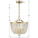 Rylee 4 Light 16.5 inch Antique Gold Mini Chandelier Ceiling Light