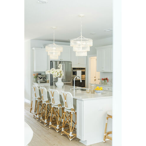 Tiana 3 Light 20.5 inch Matte White Chandelier Ceiling Light