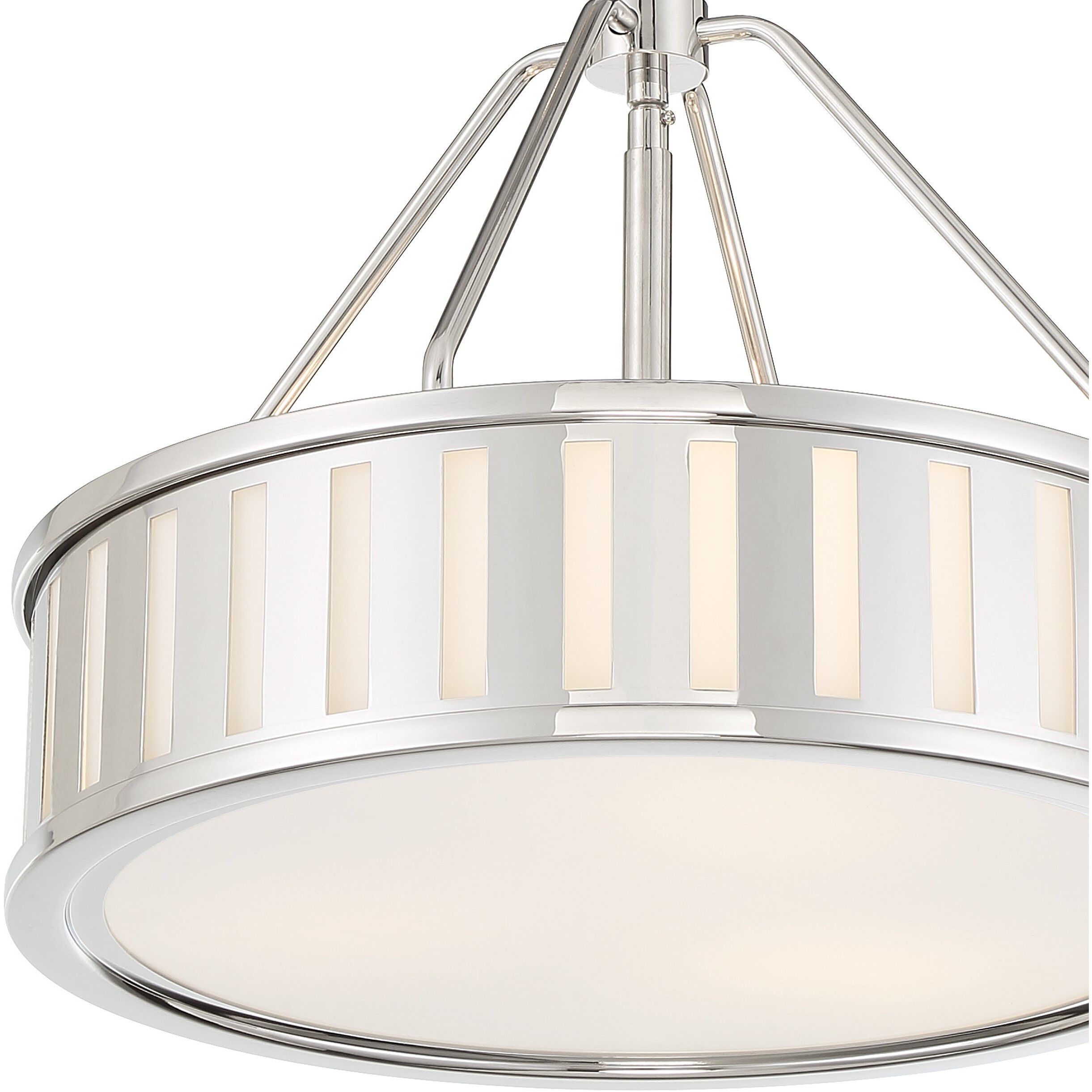 Kendal 3 Light 15.5 inch Polished Nickel Mini Chandelier Ceiling Light
