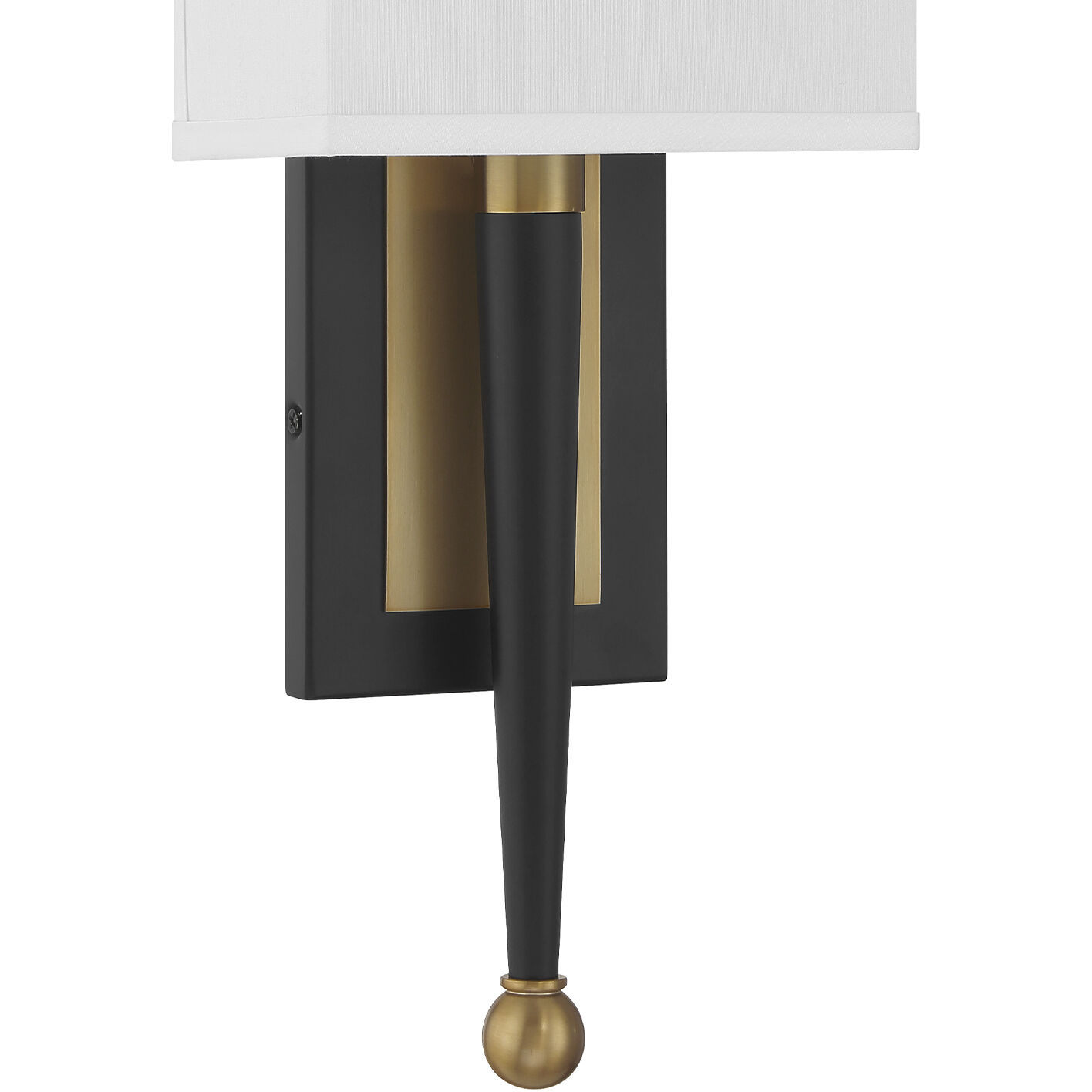 Ardson Wall Sconce Wall Light in Matte Black and Vibrant Gold