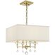Paxton 4 Light 16 inch Aged Brass Chandelier Ceiling Light