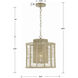Jayna 1 Light 12.5 inch Burnished Silver Mini Chandelier Ceiling Light