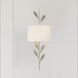 Broche Sconce Wall Light in Antique Silver