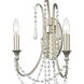 Arcadia Bath Wall Light in Antique Silver