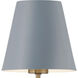 Xavier 2 Light 42 inch Vibrant Gold Linear Chandelier Ceiling Light in Vibrant Gold and Blue