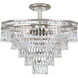 Mercer 7 Light 20 inch Olde Silver Chandelier Ceiling Light