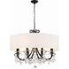 Othello 8 Light 32 inch Matte Black Chandelier Ceiling Light