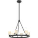 Aragon 6 Light 22.75 inch Matte Black Chandelier Ceiling Light