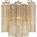 Addis Wall Sconce Wall Light in Tronchi Glass Amber