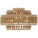 Silas 4 Light 16 inch Burnished Silver Semi Flush Ceiling Light