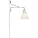 Fulton 18 inch 60.00 watt Polished Nickel Task Sconce Wall Light