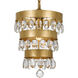 Perla 1 Light 10 inch Antique Gold Mini Pendant Ceiling Light