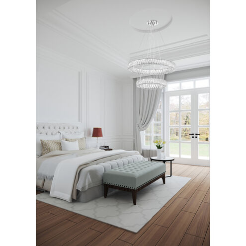 Kinsley 1 Light 28 inch Polished Chrome Pendant Ceiling Light