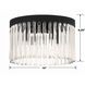 Emory 4 Light 15 inch Black Forged Flush Ceiling Light