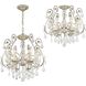 Regis 6 Light 20 inch Olde Silver Chandelier Ceiling Light in Clear Hand Cut