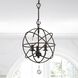 Solaris 3 Light 12.5 inch English Bronze Mini Chandelier Ceiling Light