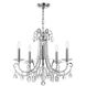 Othello 5 Light 20.5 inch Polished Chrome Chandelier Ceiling Light in Clear Spectra