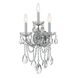 Maria Theresa Sconce Wall Light in Clear Swarovski Strass, Polished Chrome