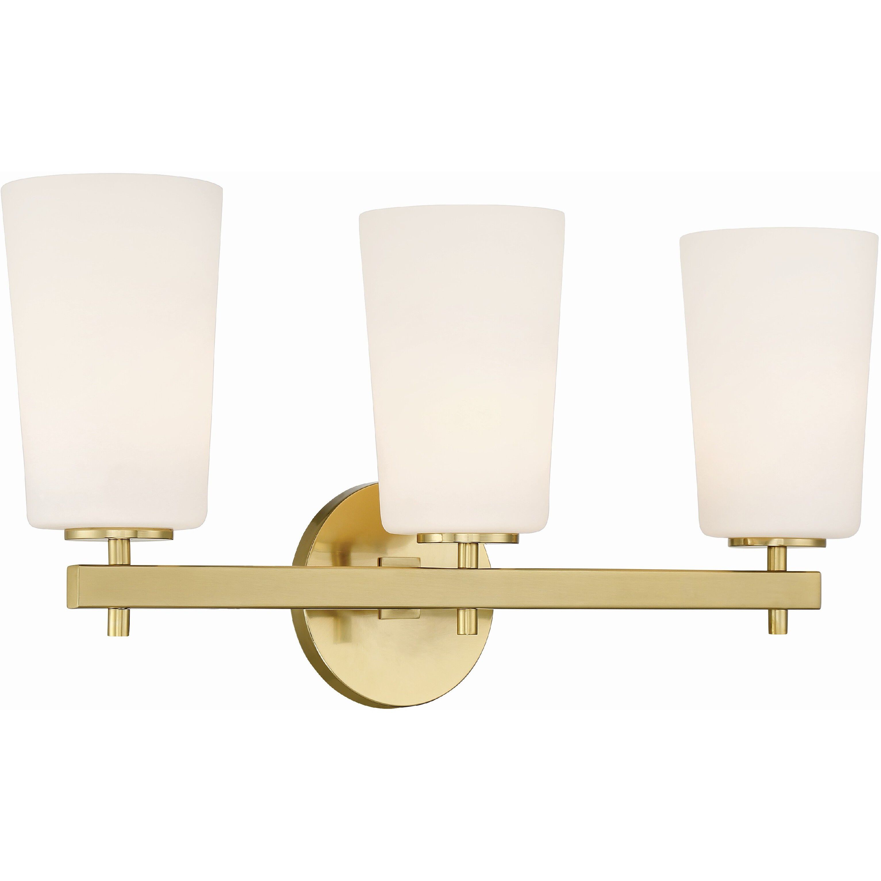 Colton Bath Vanity Light Wall Light in Aged Brass