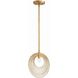 Doral 1 Light 10 inch Renaissance Gold Mini Pendant Ceiling Light