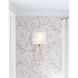Jori Bath Wall Light in Aged Brass and Blush