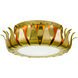 Broche 3 Light 16 inch Antique Gold Flush Ceiling Light