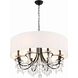 Othello 8 Light 32 inch Matte Black Chandelier Ceiling Light
