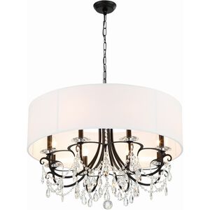 Othello 8 Light 32 inch Matte Black Chandelier Ceiling Light