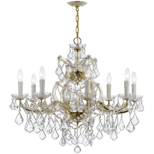 Maria Theresa 9 Light 26 inch Gold Chandelier Ceiling Light in Clear Hand Cut