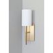 Veronica Sconce Wall Light in Aged Brass