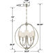 Sylvan 5 Light 22.5 inch Polished Nickel Chandelier Ceiling Light