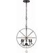 Solaris 5 Light 17 inch English Bronze Mini Chandelier Ceiling Light