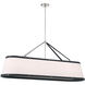 Callahan 6 Light 47.5 inch Polished Nickel Linear Chandelier Ceiling Light