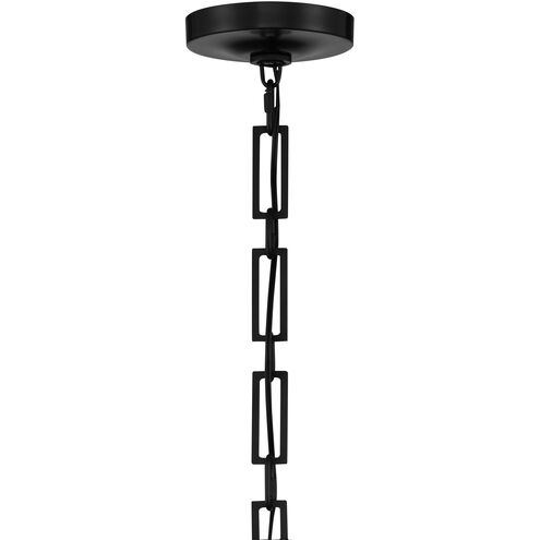 Alston 2 Light 10 inch Matte Black/Antique Gold Mini Pendant Ceiling Light in Matte Black and Antique Gold