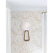 Jori Bath Wall Light in Aged Brass and Wood