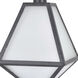 Glacier 1 Light 14 inch Black Charcoal Outdoor Post in White
