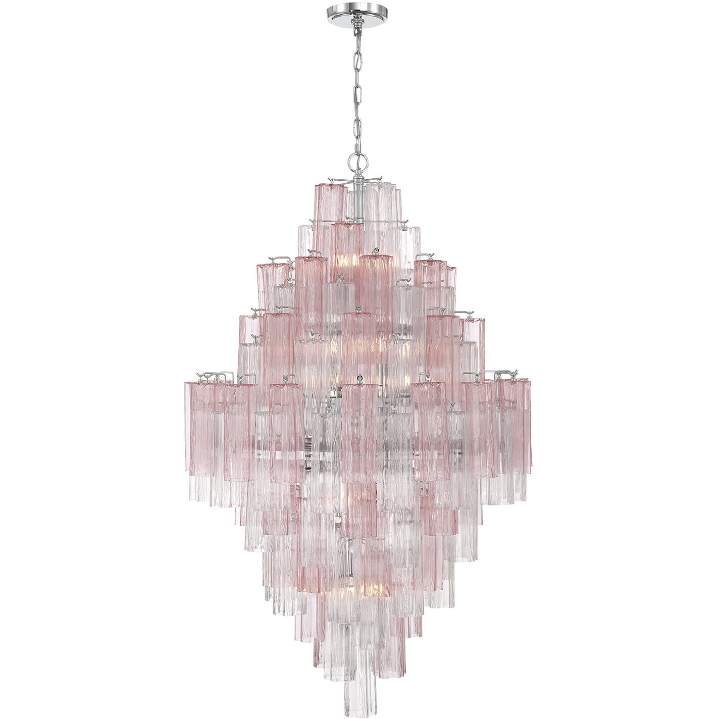 Addis 20 Light 31.5 inch Polished Chrome Chandelier Ceiling Light in Spring