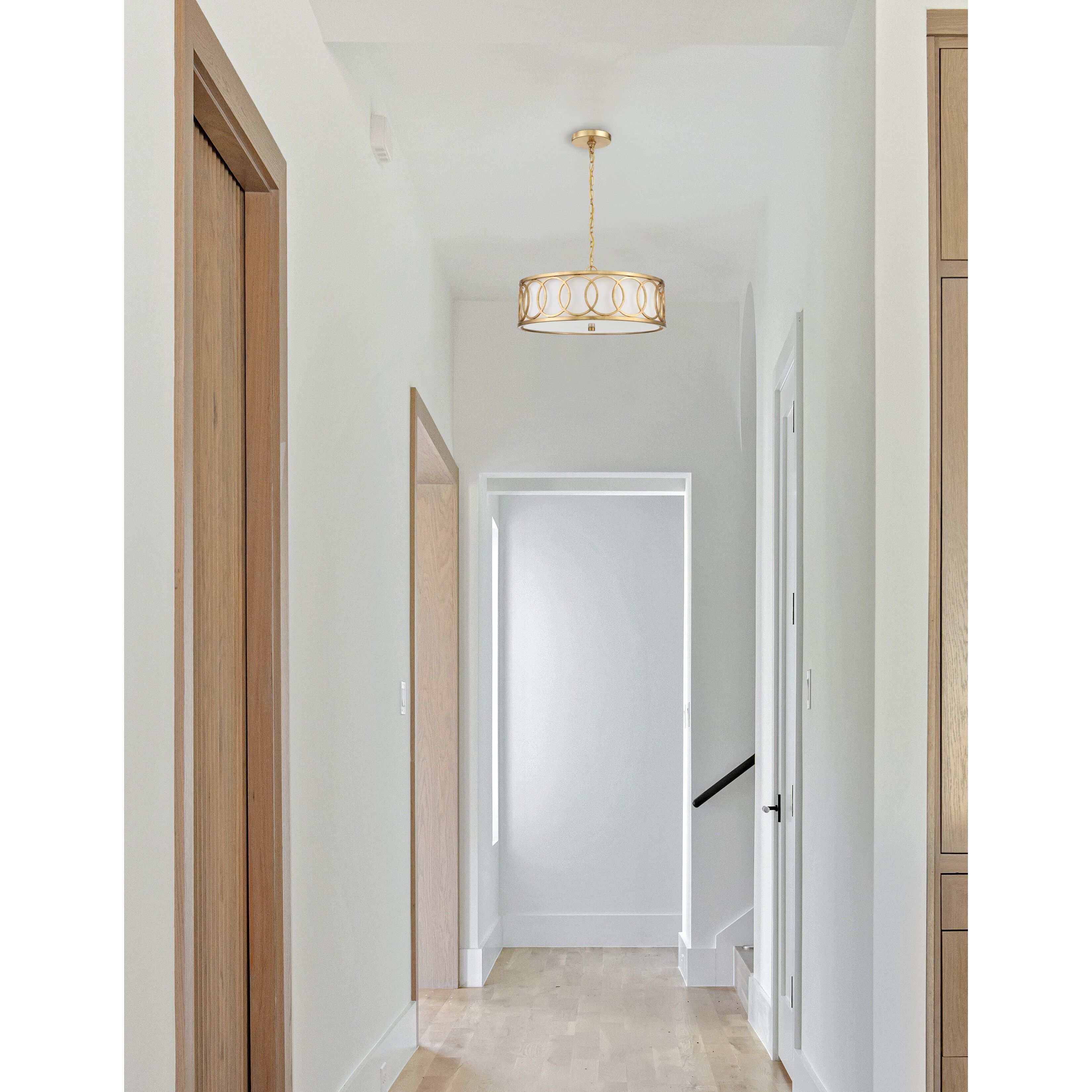 Graham 6 Light 18 inch Antique Gold Chandelier Ceiling Light