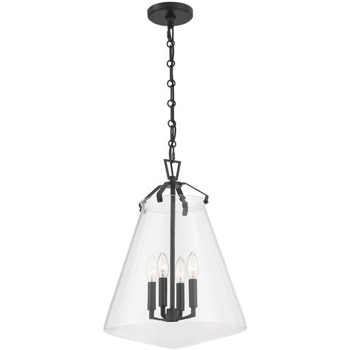 Voss 4 Light 15.25 inch Matte Black Pendant Ceiling Light